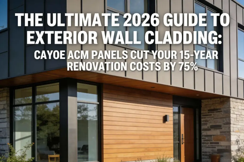 The Ultimate 2026 Guide to Exterior Wall Cladding